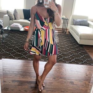 Multi Stripe Cami Dress